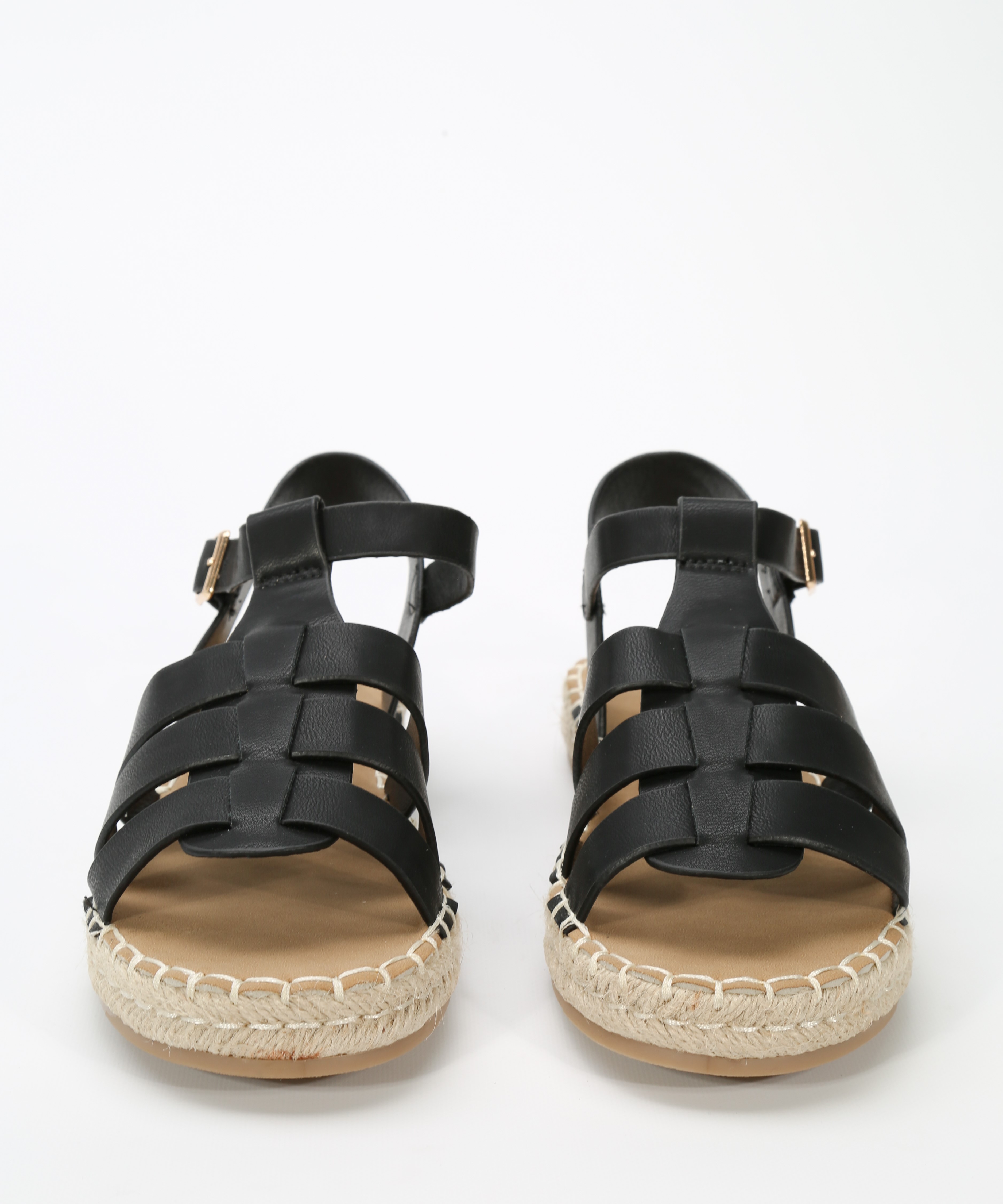 Sandalias cangrejeras yute planas